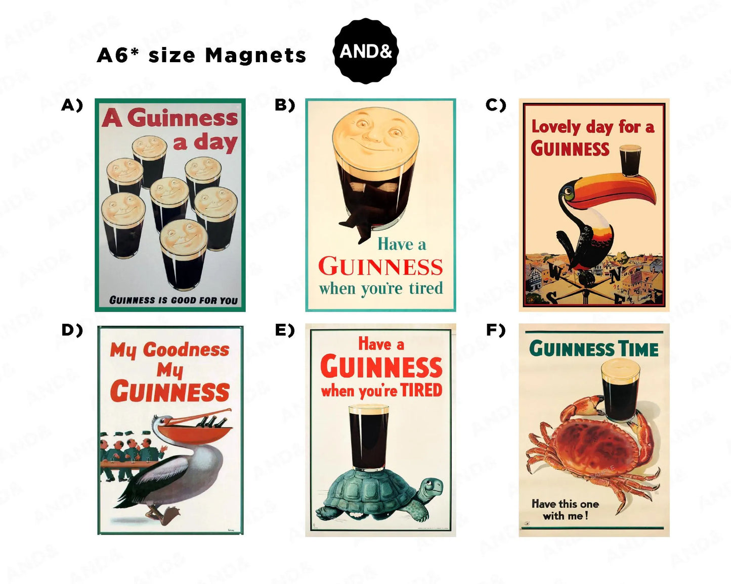 Retro Guinness Magnet