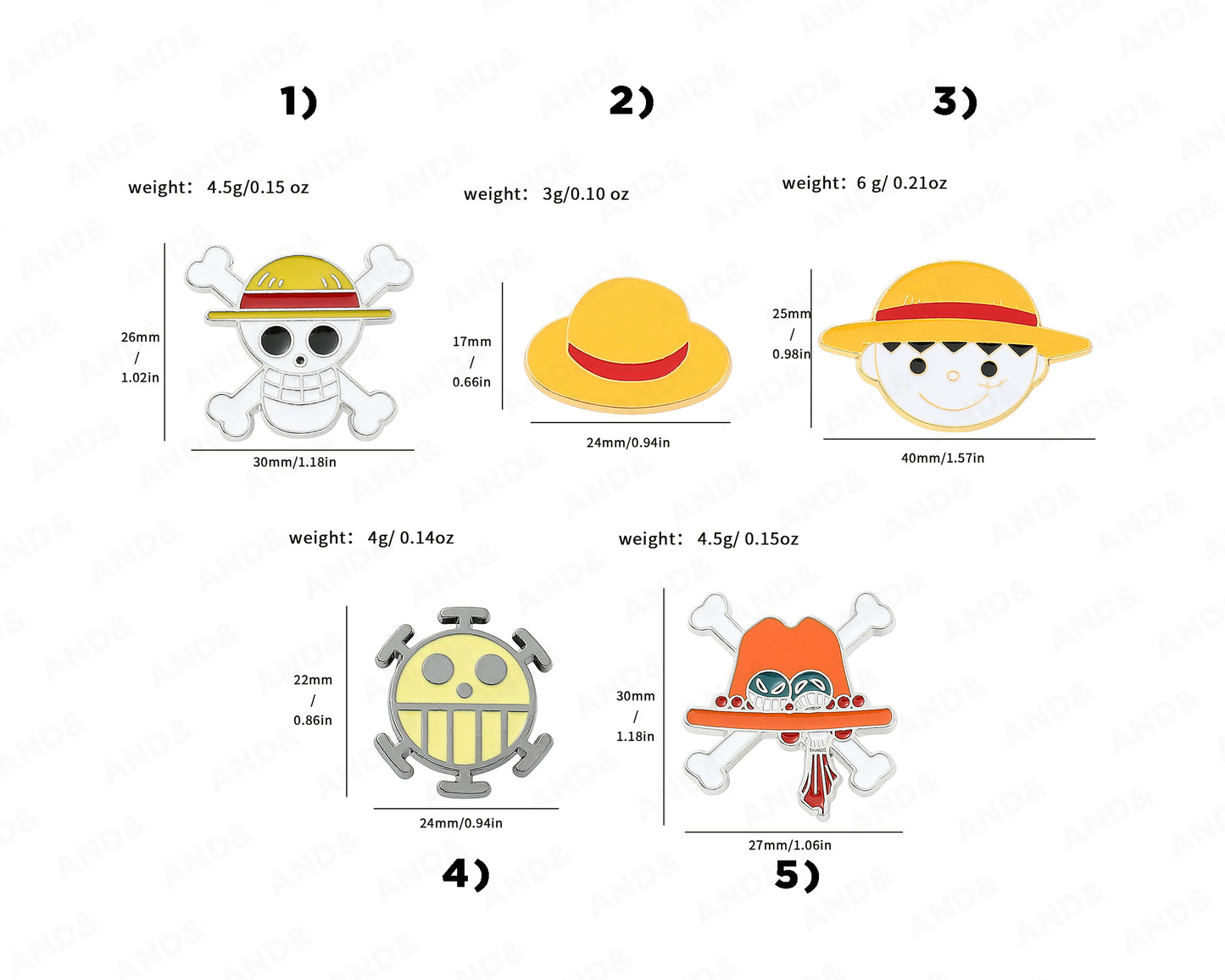 One Piece pins